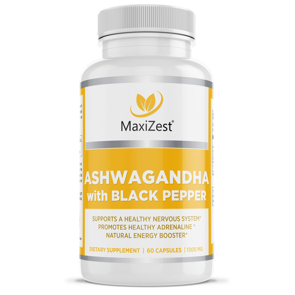 Pure Ashwagandha Capsules with Black Pepper