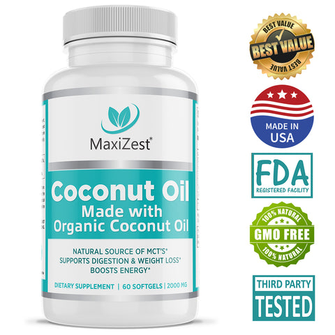 Organic Coconut Oil Capsules