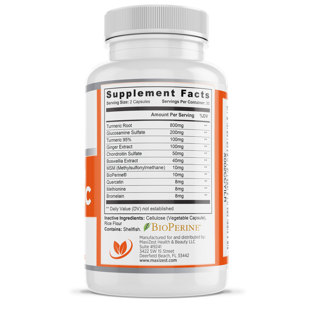 Platinum Turmeric Complex with Glucosamine, Chondroitin and MSM